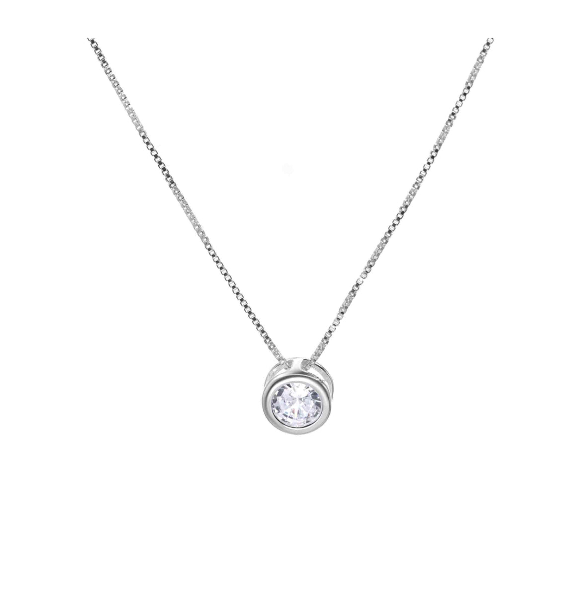 Collar Punto De Luz plata