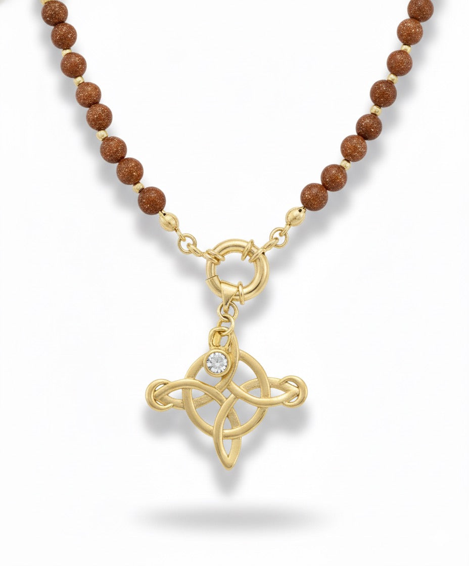 Collar Nudo de Bruja Piedra