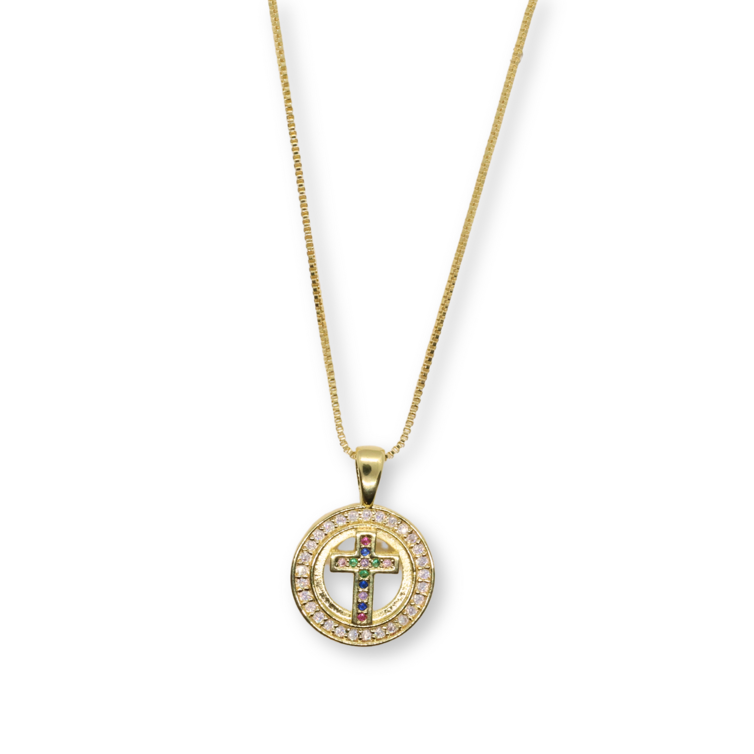 Collar cruz circones