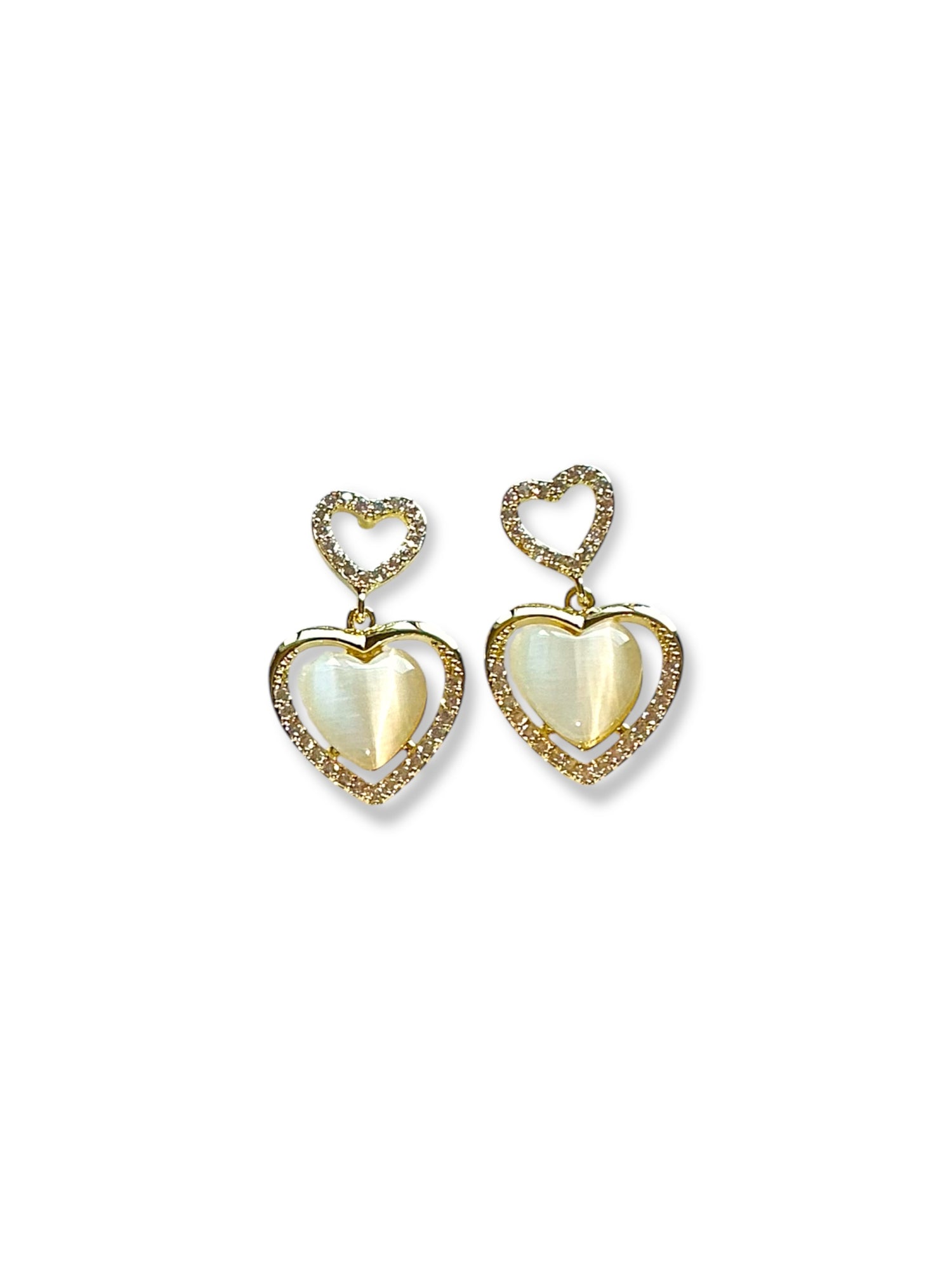 Aros Corazón Nácar