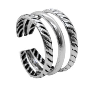 Anillo midi triple